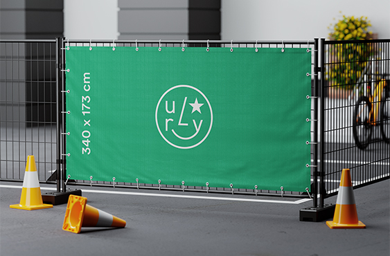 Bauzaunbanner - 340 x 173 cm