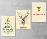 Graspapier-Karten «Weihnachten» 