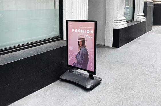 Kundenstopper Outdoor