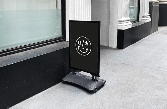 Kundenstopper Outdoor