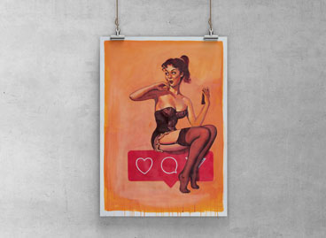 Pin Up 2 (orange)