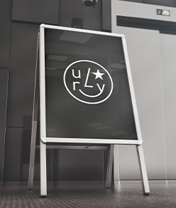 Kundenstopper Indoor