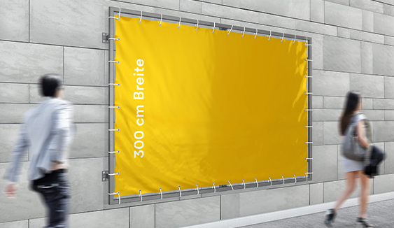 Standard-Banner 300 cm Breite